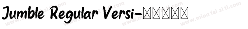 Jumble Regular Versi字体转换